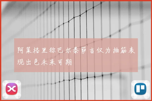 阿莱格里称巴尔泰萨吉仅为抽筋表现出色未来可期