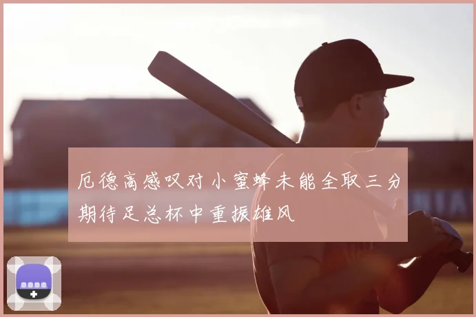 厄德高感叹对小蜜蜂未能全取三分期待足总杯中重振雄风